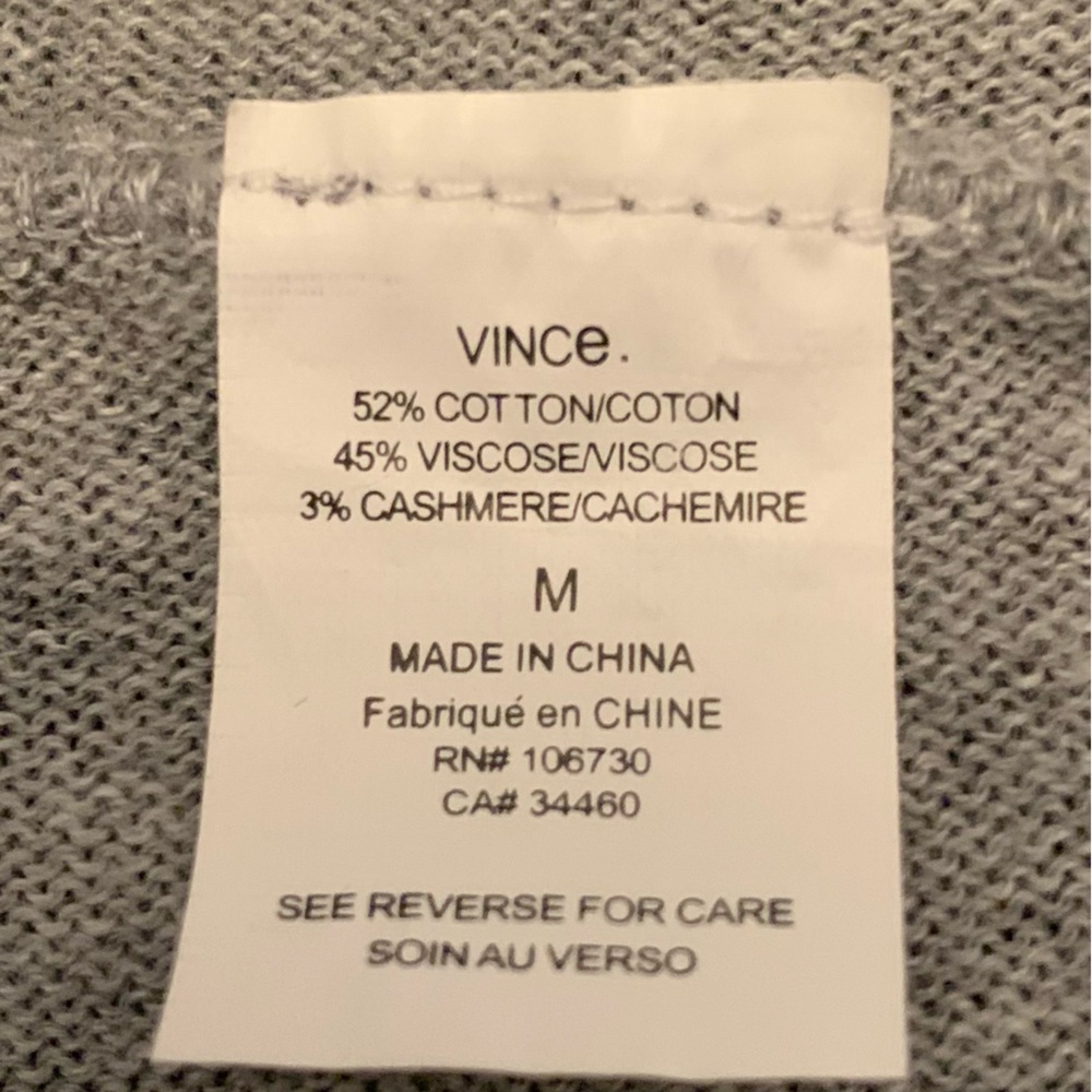 SZ M Vince Oversized Gray Sweater Dress - Picture 4 of 4